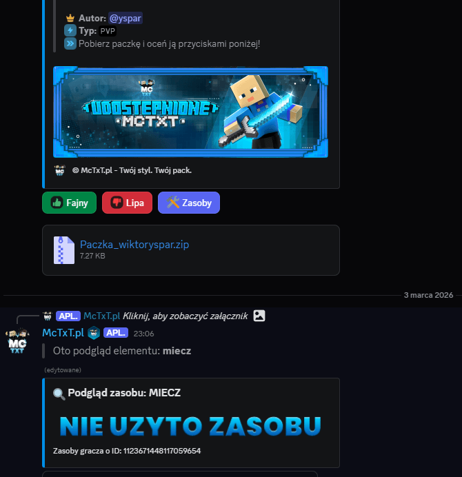 Prace użytkowników